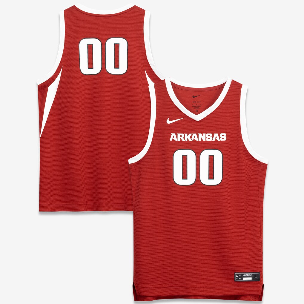 Youth Nike #00 Crimson Arkansas Razorbacks Replica Basketball Jersey - Ujersey