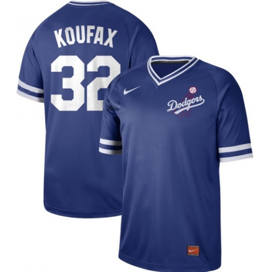 Men's Nike Los Angeles Dodgers #32 Sandy Koufax Royal Authentic Cooperstown Collection Stitched Baseball Jersey - Ujersey