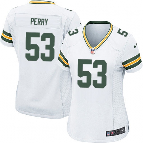 Women's Nike Green Bay Packers #53 Nick Perry Game White NFL Jersey - Ujersey
