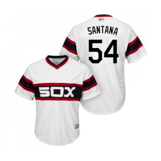 Men's Chicago White Sox #54 Ervin Santana Replica White 2013 Alternate Home Cool Base Baseball Jersey - Ujersey