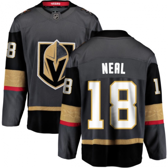 Men's Vegas Golden Knights #18 James Neal Authentic Black Home Fanatics Branded Breakaway NHL Jersey - Ujersey