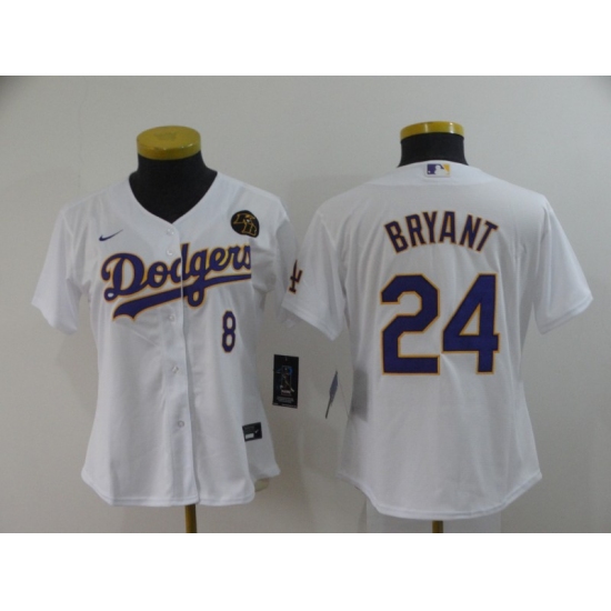 Women's Nike Los Angeles Dodgers Kobe Bryant Blue Jerseys - Ujersey