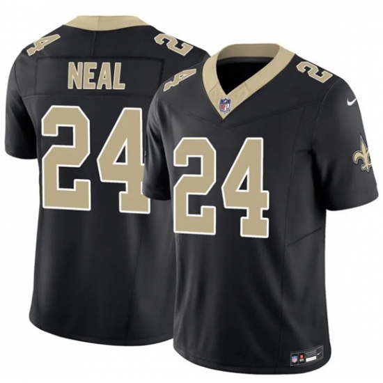 Men's New Orleans Saints #24 Devin Neal Black 2025 F.U.S.E Vapor Limited Football Stitched Jersey - Ujersey