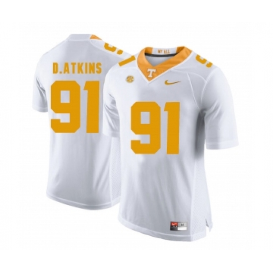 Tennessee Volunteers 91 Doug Atkins White College Football Jersey - Ujersey