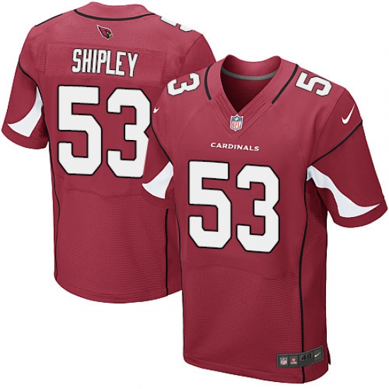 Men's Nike Arizona Cardinals #53 A.Q. Shipley Elite Red Team Color NFL Jersey - Ujersey