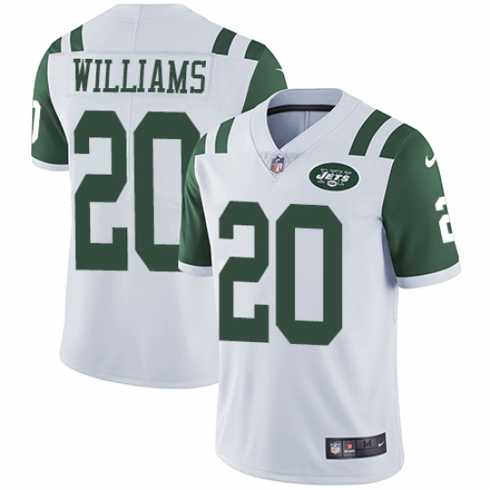 Youth Nike New York Jets #20 Marcus Williams Elite White NFL Jersey - Ujersey