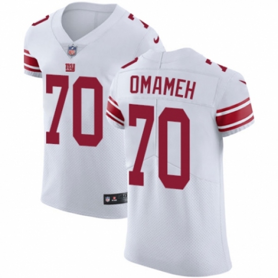 Men's Nike New York Giants #70 Patrick Omameh White Vapor Untouchable Elite Player NFL Jersey - Ujersey