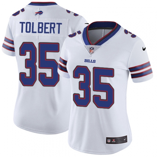 Women's Nike Buffalo Bills #35 Mike Tolbert Elite White NFL Jersey - Ujersey