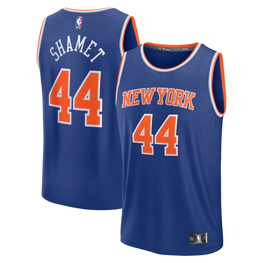 Men's New York Knicks Landry Shamet Fanatics Blue Fast Break Replica Player Jersey - Icon Edition - Ujersey