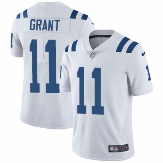 Youth Nike Indianapolis Colts #11 Ryan Grant White Vapor Untouchable Limited Player NFL Jersey - Ujersey