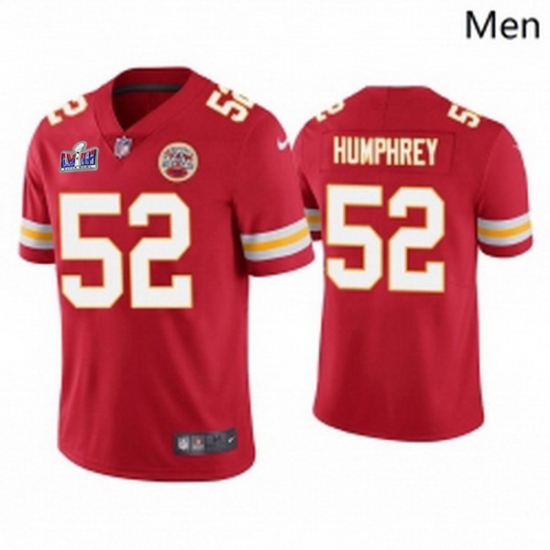 Men's Kansas City Chiefs #52 Creed Humphrey Red 2023 F U S E Vapor Untouchable Limited Stitched 2024 Super Bowl LVIII Jersey - Ujersey