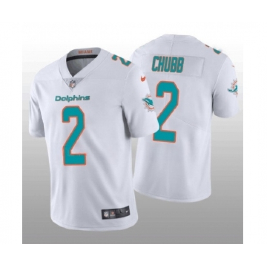 Men's Miami Dolphins #2 Bradley Chubb 2022 White Vapor Untouchable Limited Stitched Jersey - Ujersey