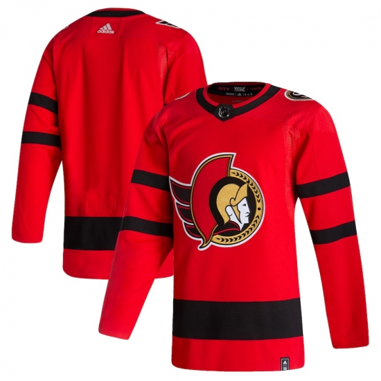Men's Ottawa Senators adidas Blank Red 2020-21 Reverse Retro Authentic Jersey - Ujersey