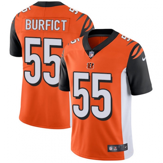 Youth Nike Cincinnati Bengals #55 Vontaze Burfict Vapor Untouchable Limited Orange Alternate NFL Jersey - Ujersey