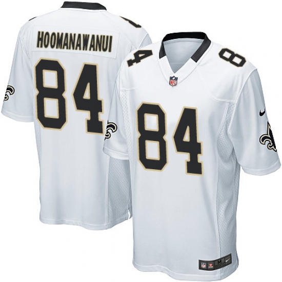 Men's Nike New Orleans Saints #84 Michael Hoomanawanui Game White NFL Jersey - Ujersey