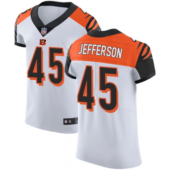 Men's Nike Cincinnati Bengals #45 Malik Jefferson White Vapor Untouchable Elite Player NFL Jersey - Ujersey