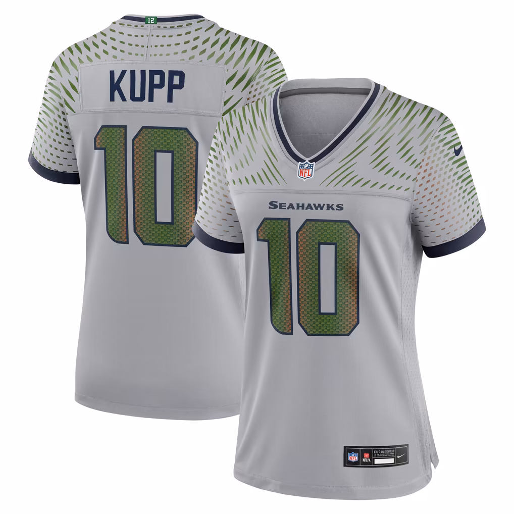 Women's Seattle Seahawks Cooper Kupp Nike Gray Rivalries Collection Game Jersey - SUjersey01