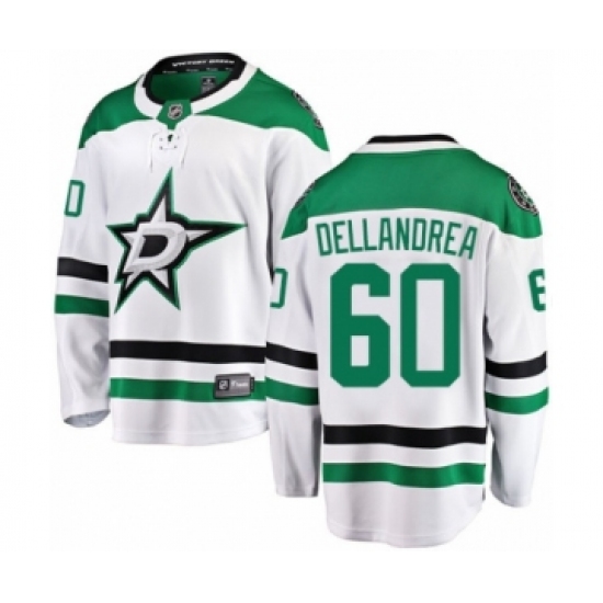 Men's Dallas Stars #60 Ty Dellandrea Authentic White Away Fanatics Branded Breakaway NHL Jersey - Ujersey