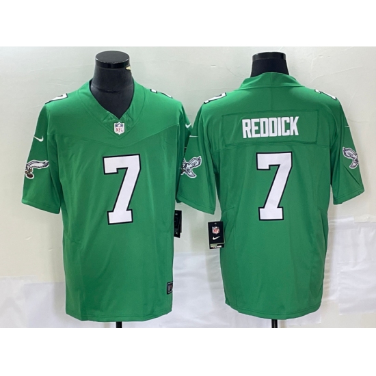 Men's Nike Philadelphia Eagles #7 Haason Reddick Green 2023 F.U.S.E. Vapor Limited Throwback Stitched Football Jersey - Ujersey