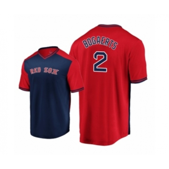 Women's  Boston Red Sox #2 Xander Bogaerts  Navy Red Iconic Player Majestic Jersey - Ujersey