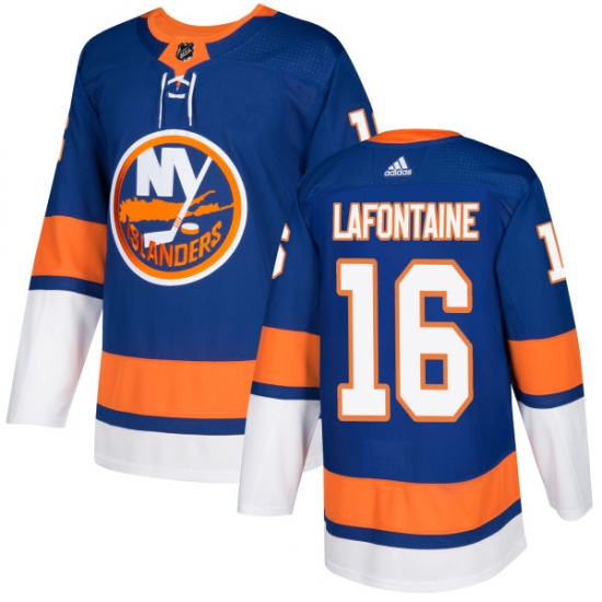 Men's Adidas New York Islanders #16 Pat LaFontaine Premier Royal Blue Home NHL Jersey - Ujersey