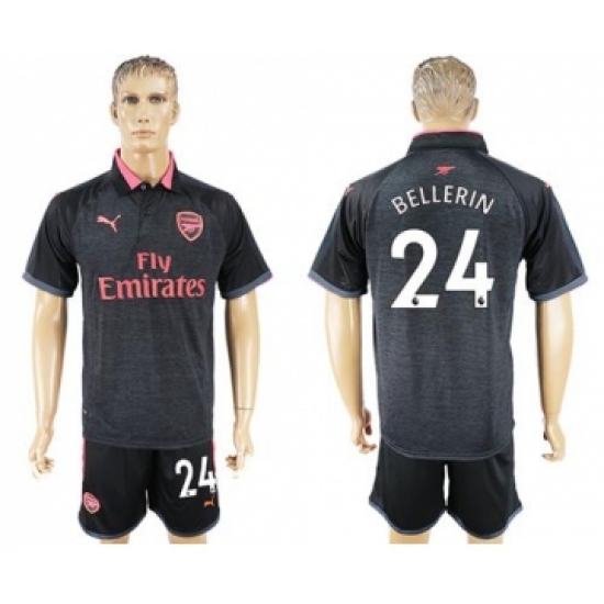 Arsenal #24 Bellerin Sec Away Soccer Club Jersey