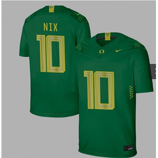 Oregon Ducks #10 Nix Green Nike College Football Jersey - Ujersey