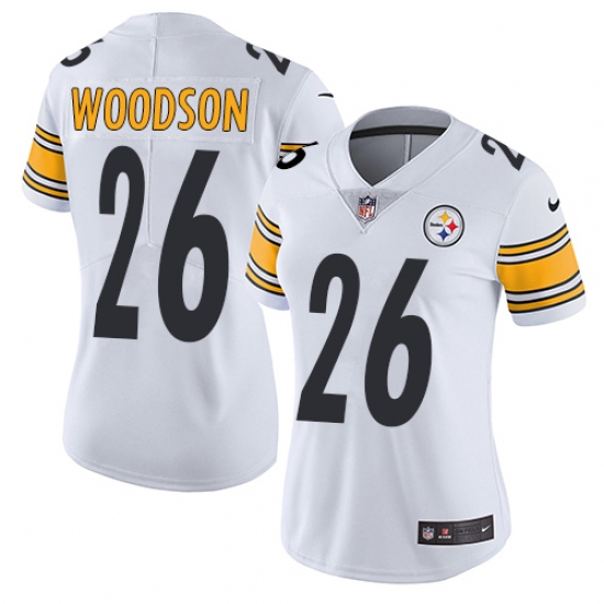 Women's Nike Pittsburgh Steelers #26 Rod Woodson Elite White NFL Jersey - Ujersey