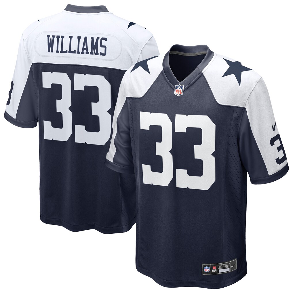 Men's Dallas Cowboys Javonte Williams Nike Navy Alternate Game Jersey - Ujersey NHL