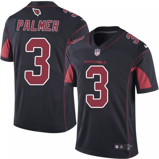 Youth Nike Arizona Cardinals #3 Carson Palmer Limited Black Rush Vapor Untouchable NFL Jersey - Ujersey
