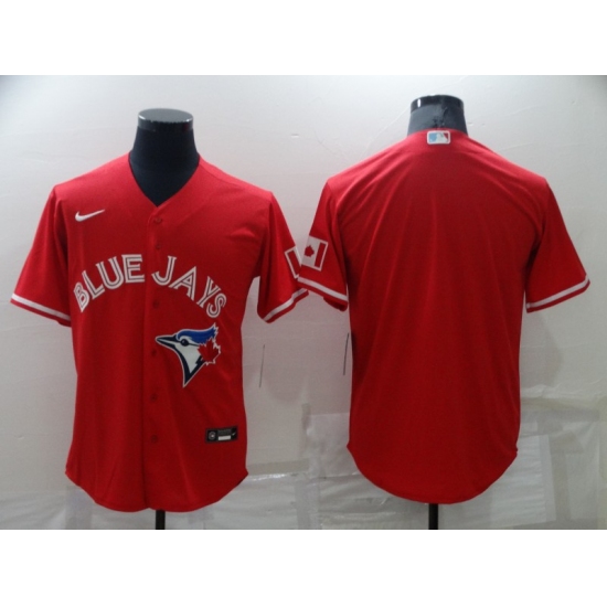 Men's Nike Toronto Blue Jays Blank Red Royal Alternate Stitched Baseball Jersey - Ujersey