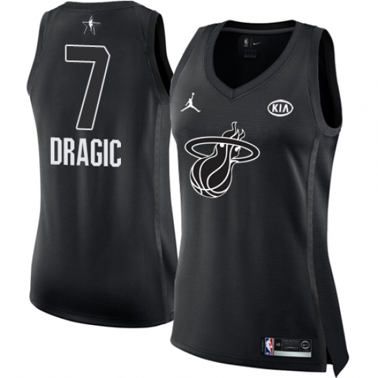 Women's Nike Miami Heat #7 Goran Dragic Swingman Black 2018 All-Star Game NBA Jersey - Ujersey