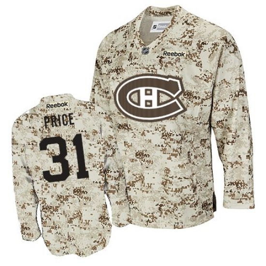 Men's Reebok Montreal Canadiens #31 Carey Price Premier Camouflage NHL Jersey - Ujersey