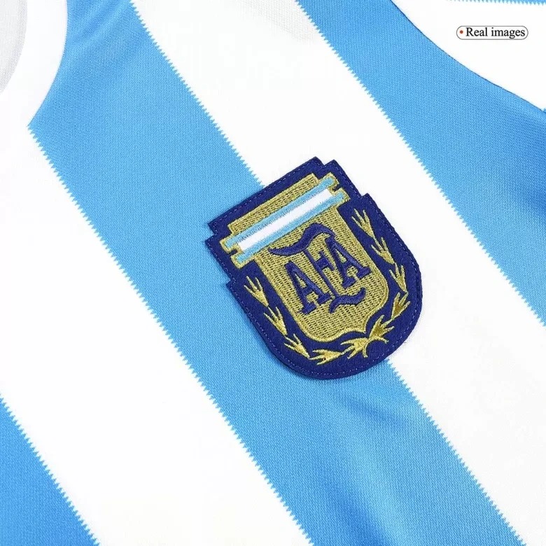Argentina Retro Jersey Custom Home Football Jersey 1986 - Ujersey