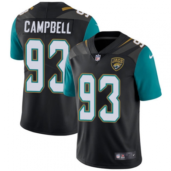 Youth Nike Jacksonville Jaguars #93 Calais Campbell Black Alternate Vapor Untouchable Limited Player NFL Jersey - Ujersey