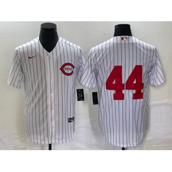 Men's Cincinnati Reds #44 Elly De La Cruz White Field of Dreams Cool Base Stitched Baseball Jersey - Ujersey