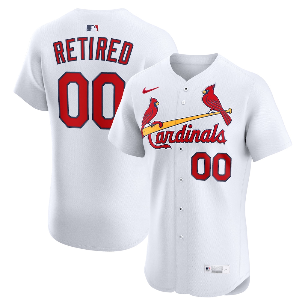 Men's St. Louis Cardinals Nike White  Home Elite Pick-A-Player Retired Roster Jersey - Ujersey NHL