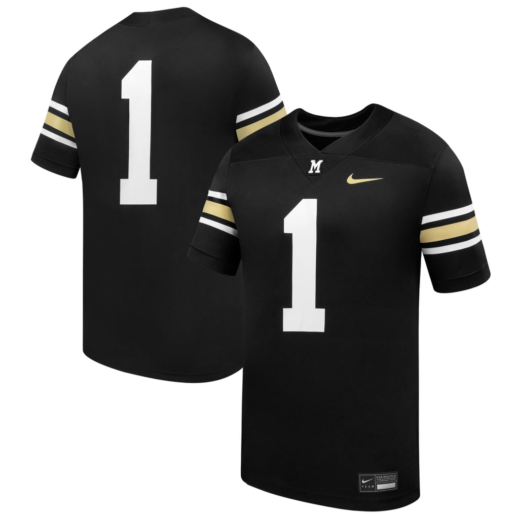 Men's Nike #1 Black Missouri Tigers 100th Anniversary Replica Football Jersey