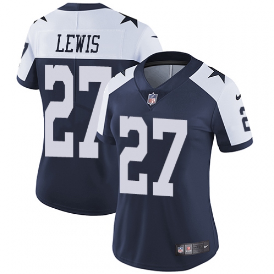 Women's Nike Dallas Cowboys #27 Jourdan Lewis Navy Blue Throwback Alternate Vapor Untouchable Limited Player NFL Jersey - Ujersey