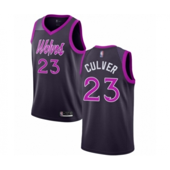 Women's Minnesota Timberwolves #23 Jarrett Culver Swingman Purple Basketball Jersey - City Edition - Ujersey