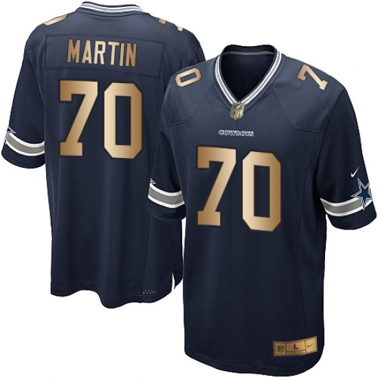 Youth Nike Dallas Cowboys #70 Zack Martin Elite Navy/Gold Team Color NFL Jersey - Ujersey