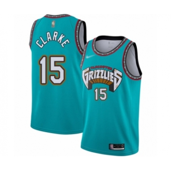 Women's Memphis Grizzlies #15 Brandon Clarke Swingman Green Hardwood Classic Basketball Jersey