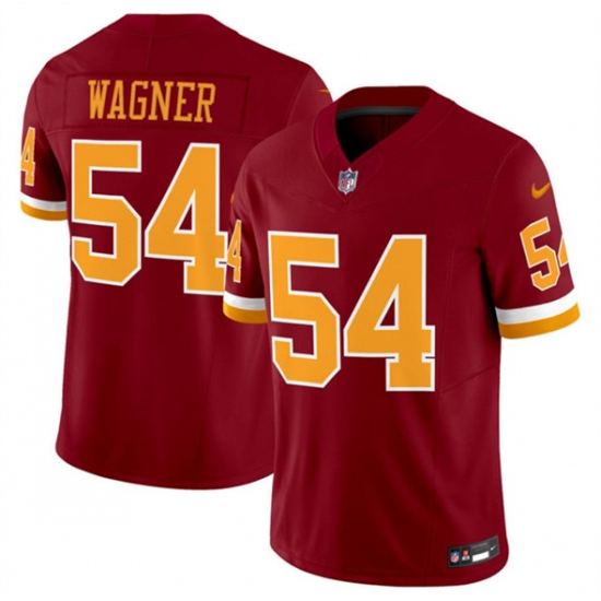Men's Washington Commanders #54 Bobby Wagner Burgundy 2025 F.U.S.E. Throwback Limited Football Stitched Jersey - Ujersey