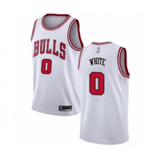 Youth Chicago Bulls #0 Coby White Swingman White Basketball Jersey - Association Edition - Ujersey