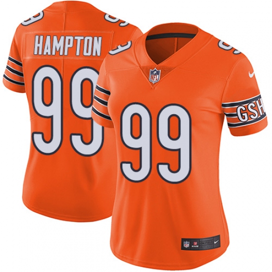 Women's Nike Chicago Bears #99 Dan Hampton Limited Orange Rush Vapor Untouchable NFL Jersey - Ujersey