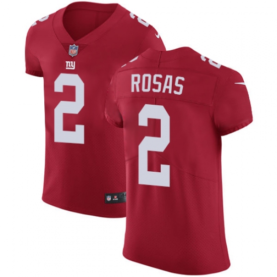 Men's Nike New York Giants #2 Aldrick Rosas Red Alternate Vapor Untouchable Elite Player NFL Jersey - Ujersey