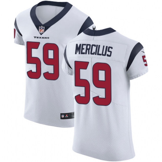 Men's Nike Houston Texans #59 Whitney Mercilus White Vapor Untouchable Elite Player NFL Jersey - Ujersey