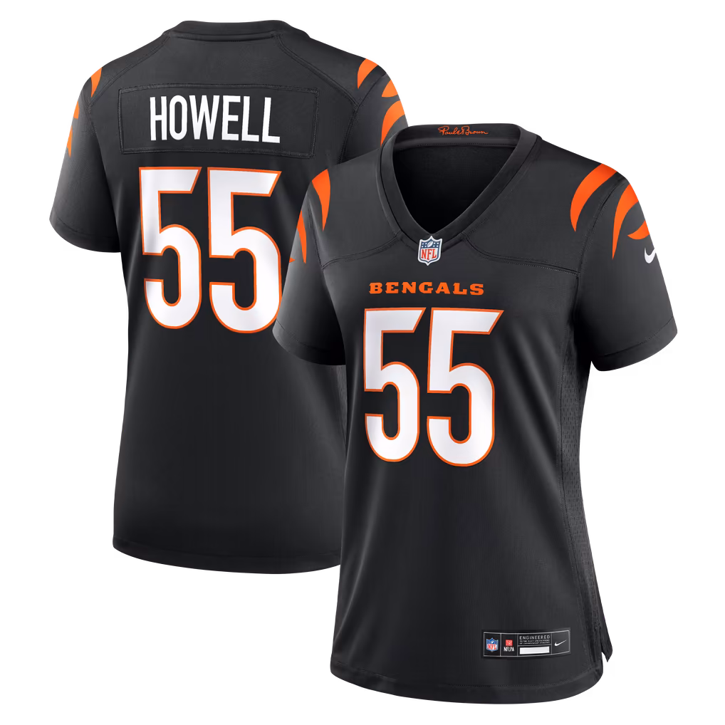 Women's Cincinnati Bengals Cashius Howell Nike Black Team Game Jersey - Ujersey