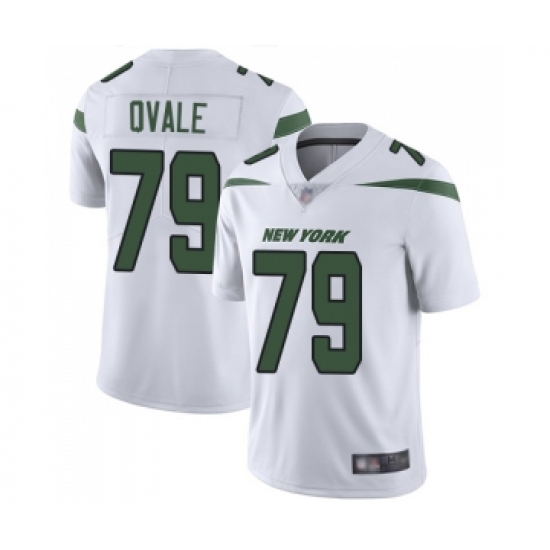 Men's New York Jets #79 Brent Qvale White Vapor Untouchable Limited Player Football Jersey - Ujersey