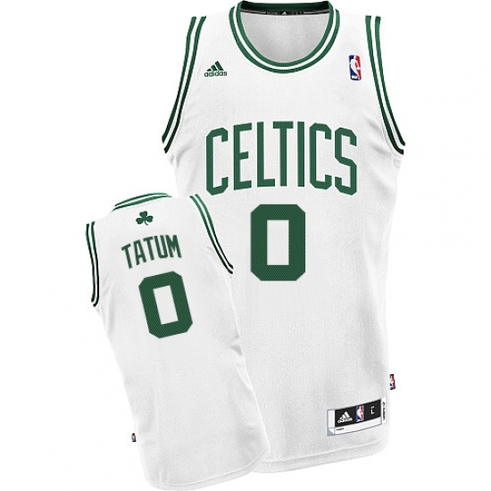Men's Adidas Boston Celtics #0 Jayson Tatum Swingman White Home NBA Jersey - Ujersey